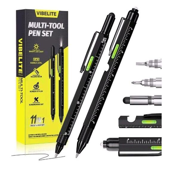 11 in 1‎ Multitool Pen with LED, screwdriver, Stylus, Level. Great Gift Idea. - Picture 1 of 7